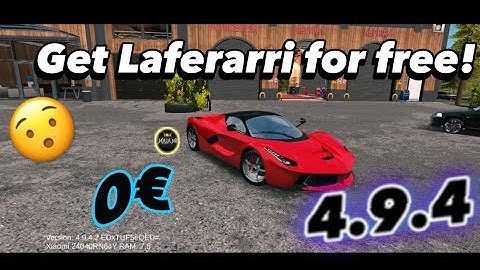 How to get laferrari in cpm 4.9.4 with gg (also the new car codes included