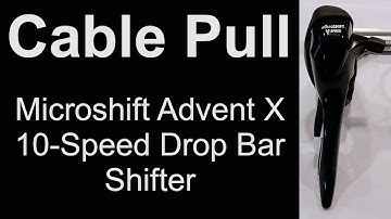 Microshift Advent X 10-Speed Drop Bar Shifter Cable Pull