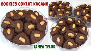 NO EGGS NO MIXER THE RESULT IS CRISPY | CHOCOLATE PEANUT COOKIES | LATEST EID COOKIES 2023