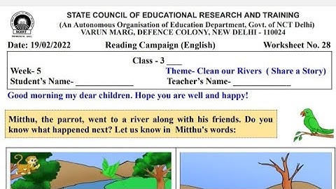 class 3 english worksheet 28 || reading campaign (english) worksheet 28 class 3 || 19 February 2022