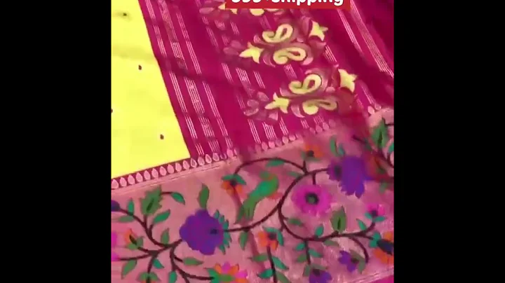 soft paithani silk printed saree with foil print with paithani style printed pallu😍#paithani #saree