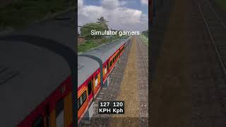 Orange train on water bridge #railtrack #train #publictransport #railway #trainsim #trainworld