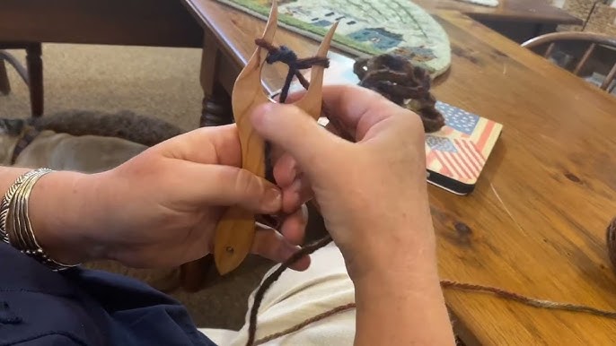 1 Set Handheld Wooden Knitting Fork Lucet Tool Weaving Braiding Cordmaking  
