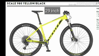 SCOTT SCALE 970 VS 980 SRAM 12 SP MTB 29 INCH 2020 - YouTube