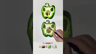 What Should I Paint Next? A) Pumpkin B) Broccoli C) Radish & Cabbage #onestroke #oilpainting #arts