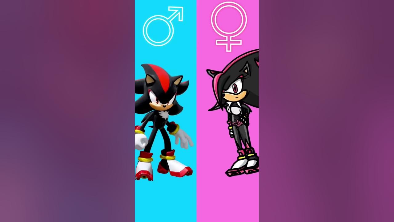 Sonic Gender swap Shadow The Hedgehog 🦔