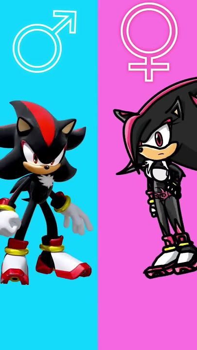 Sonic Gender swap Shadow The Hedgehog 🦔