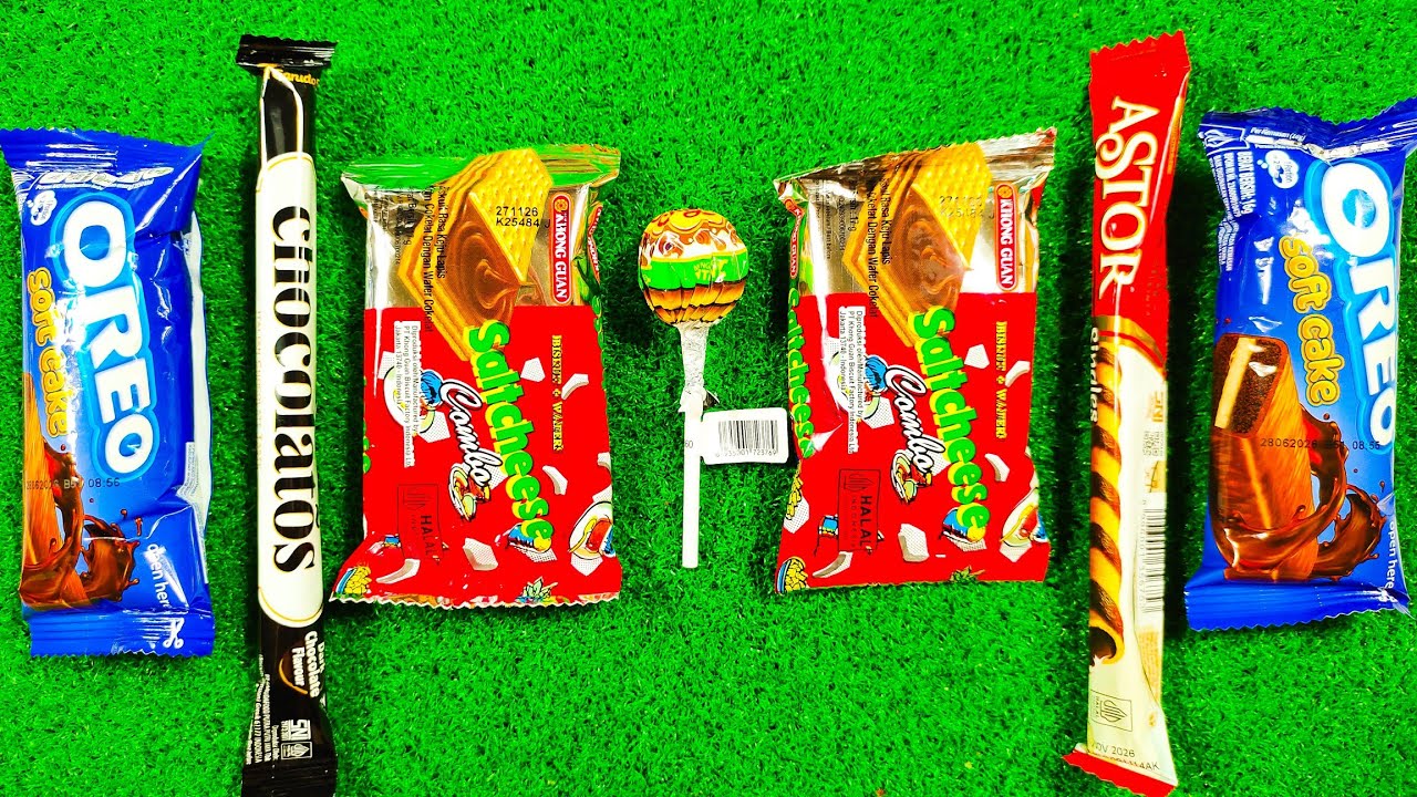 Some Lot's of Candy And Sweets, Lollipops Unpacking, ASMR, Satisfying Video