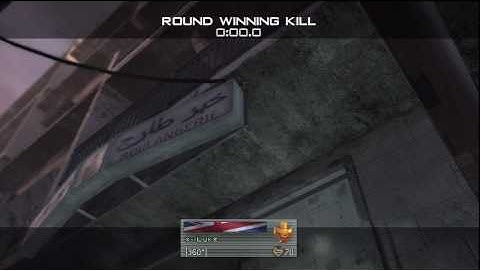 360 throwing knife while falling off a building, game winning kill