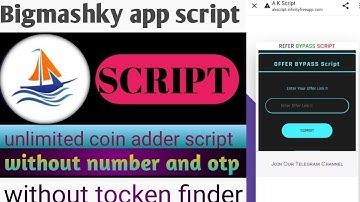Bigmashky app unlimited refer baipass script ! Hayperloop app unlimited otp baipass script ! New app