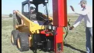 Post Driver Skid Loader Attachment Kiwi Skid Steer Post Driver