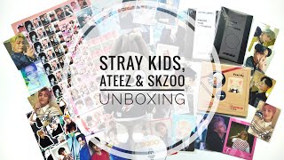 : K-POP UNBOXING |     STRAY KIDS & ATEEZ +   SKZoo 