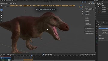 Unreal Engine 5 Rigged and Animated accurate idle  in blender for game