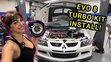 STOCK engine EVO 8 gets HUGE Forward Facing TURBO!