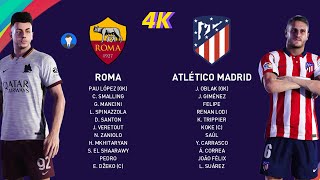 eFootball PES 2021 Gameplay [PS5 4K] Roma vs Atletico Madrid-Exhibition Match [KONAMI]