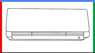 How To Draw An Air Conditioner Step By Step For Beginners