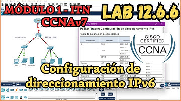 12.6.6 Packet tracer - Configuracion de direccionamiento IPv6 (Resolución)