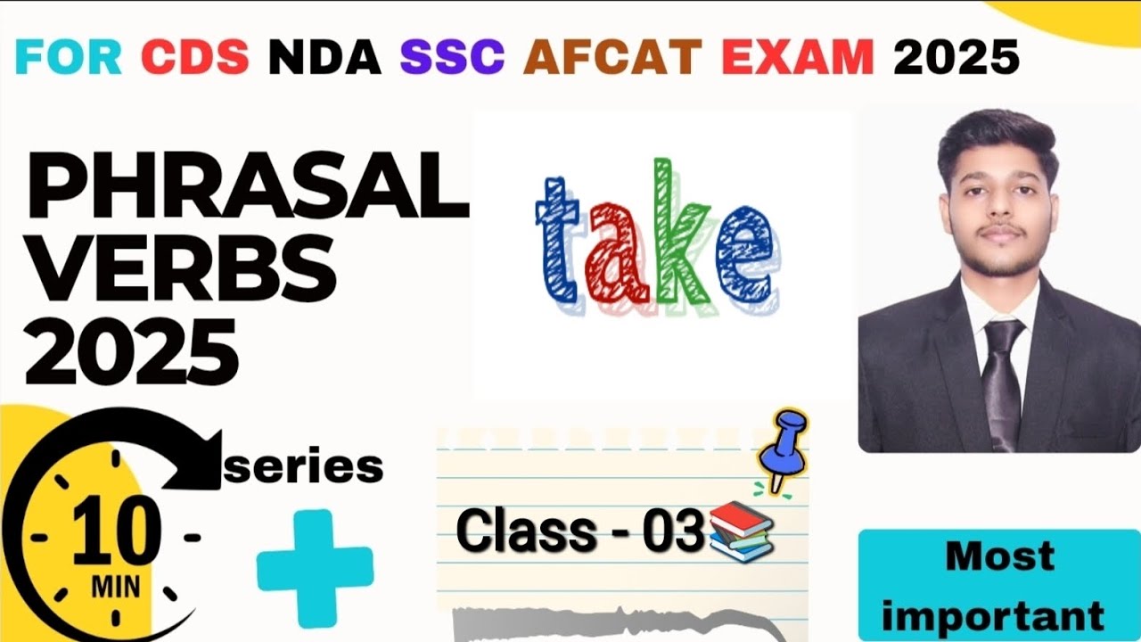 🎯 Class 03 | Phrasal Verbs for CDS NDA SSC AFCAT 🔥 | Yaad Class ke ...