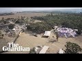 Israel drone footage shows aftermath of Tribe of Nova music festival attack