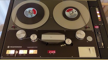 Telefunken M15A master recorder, Telcom C4 e322 compander and RTW1206D playback demonstration