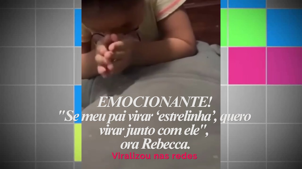 EMOCIONANTE!- Se meu pai virar ‘estrelinha’, quero virar junto com ele”, ora Rebecca..
