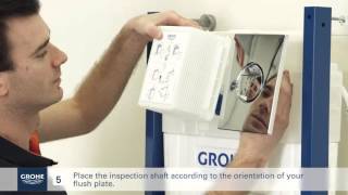 Install a GROHE wall-hung toilet system