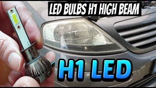 New LED High Beam Bulb H1 | Installation and review on Citroen c3