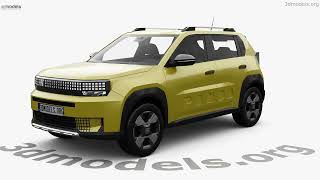 Fiat Grande Panda 2024 3D model by 3DModels.org
