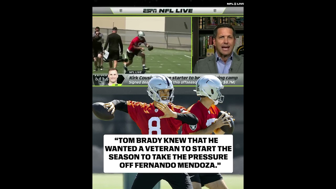 Schefty explains why Kirk Cousins will open training camp as Raiders starting QB ✍️