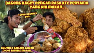 AKHIRNYA TRAKTIR BAGONG MAKAN KFC PERTAMA KALI!! KULITNYA BUAT KETAGIHAN