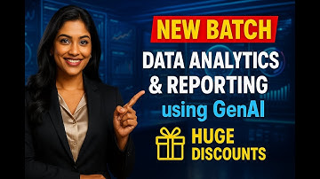 Career Accelerator with GenAI | Data Analytics & Reporting Course | New Batch Starts Sept 2nd!