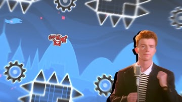 rick astley  Never Gonna Give You Up layout | Geometry Dash | Layout