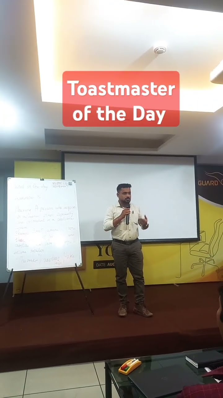 #shorts Toastmaster speech #viralvideo - YouTube