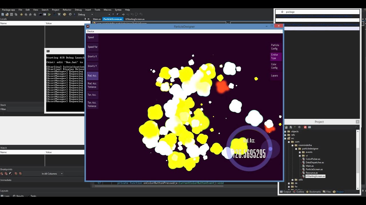 Particle Designer Starling Particle Designer (work in progress) - YouTube