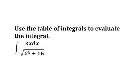 Table of Integrals: sqrt(a^2+u^2)