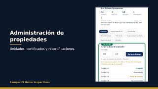 App Semper Fi Home Inspection - Inspecciones, NSPIRE y Administración de Propiedades screenshot 2