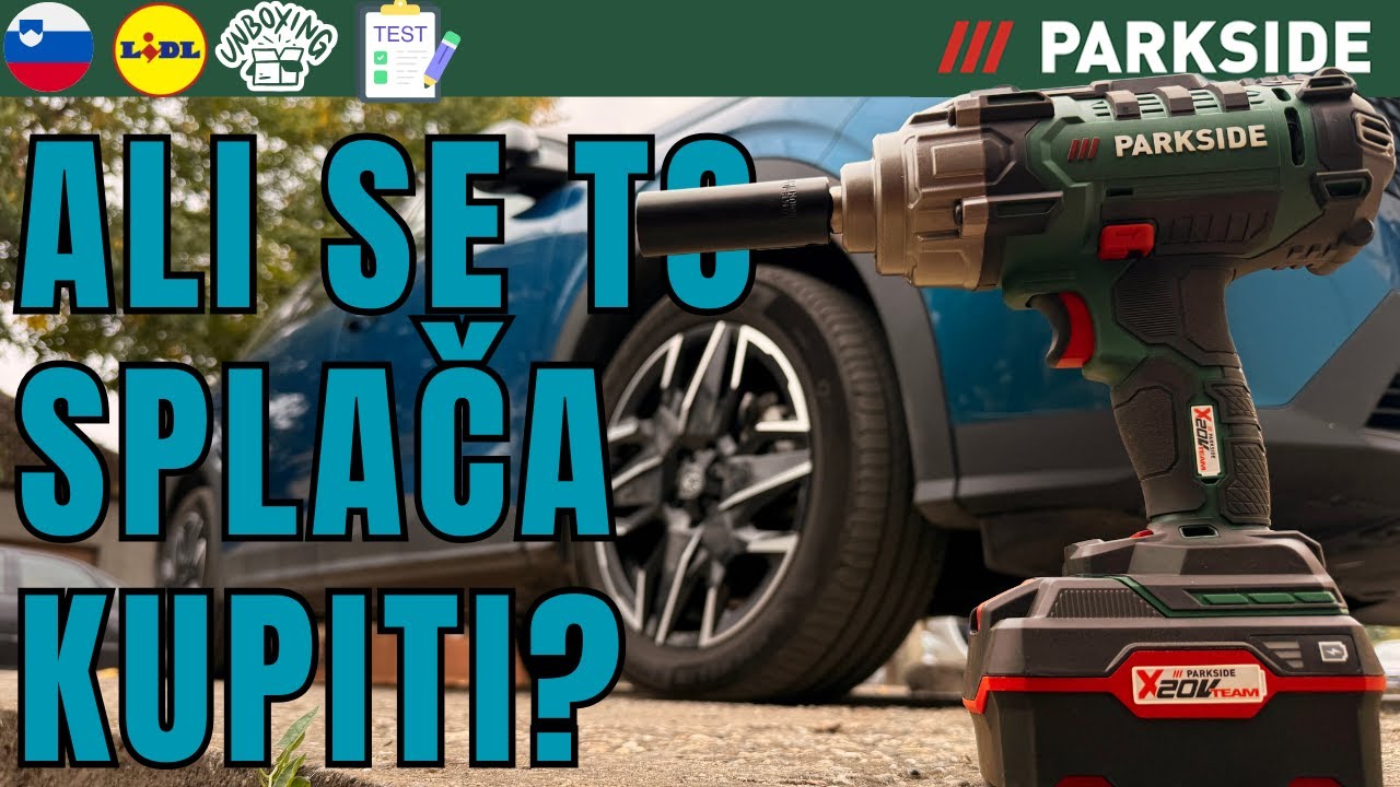 AKUMULATORSKI VRTALNI UDARNI VIJACNIK 20 V Parkside PASSK 20-Li C4 SLOVENIJA SLOVENE LIDL