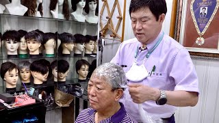 กระบวนการทำวิกผมแฮนด์เมดโดยช่างฝีมือ Toupee ที่มีประสบการณ์ 40 ปี