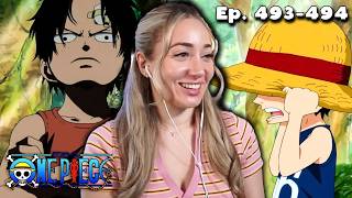 HOW LUFFY MET ACE! ❤️💔 - ONE PIECE Episodes 493 &amp; 494 REACTION!
