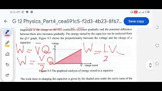Chapter 9 part 3 (energy stored by a capacitor)