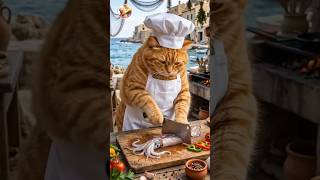 Mama Pearl's Professional Squid Stir-fry | Cute Cat Cooking Show