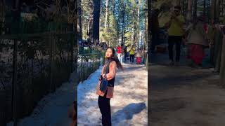 #manali #hidimbadevitemple #himachal #forest #snow #hilarious #youtubeshort #new #reels #video