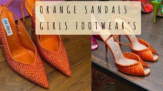Orange Sandals/Girls Footwear’s, Awesome Fashion Hub,