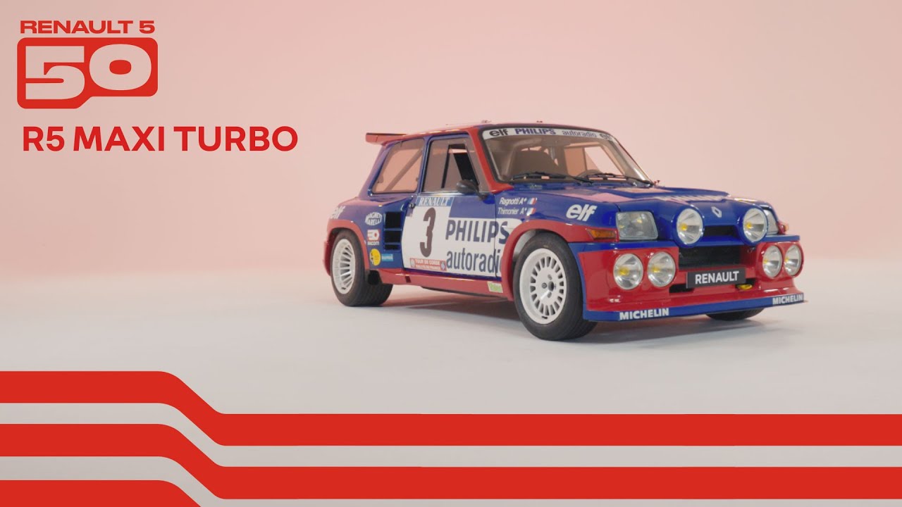 RARE PIN'S VOITURE RALLYE R 5 TURBO RENAULT TEAM GRANDVAUX RACING
