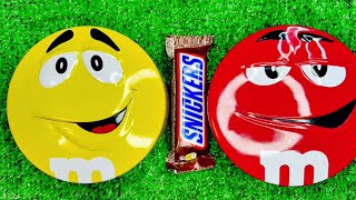 Satisfying Video | Unpacking and Mixing Rainbow Candy in 1 M&M'S Boxes ASMR RED