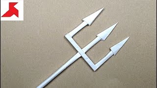 DIY 🔱 - How to make a TRIDENT from A4 paper