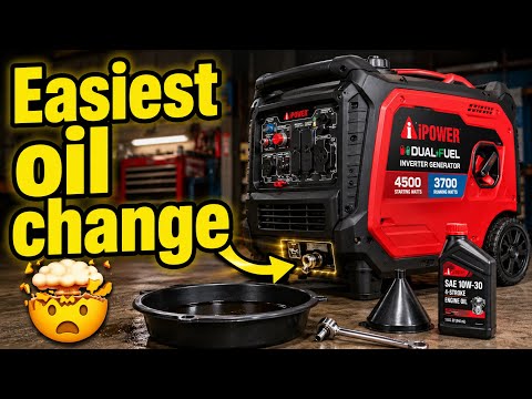 How To Change The Oil On An A-iPower 7100W Generator | Easy Step-By-Step Guide