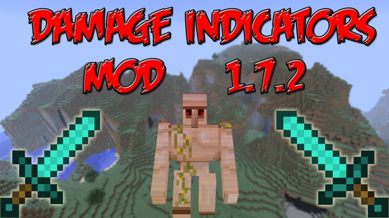 Minecraft Mod Review | Damage Indicators!