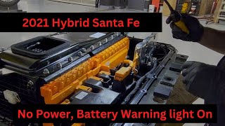 2021 Hybrid Hyundai Santa Fe - Battery Warning Light