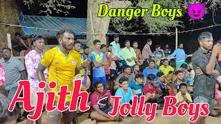 Good Fighting 💪💯 Match  Danger Boys Vs Jolly Boys 😈 Vellore Volleyball Tournament Pangalathan